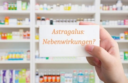 Produktpackung mit Astragalus Nebenwirkungen drauf.