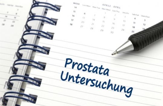 Termin einer Prostata Untersuchung im Kalender.