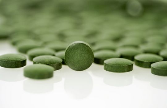 Chlorella gibt es meist in Tablettenform zu kaufen.