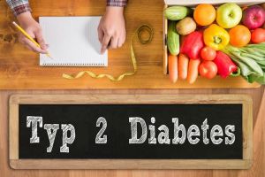 Tafel mit Typ 2 Diabetes: Lebensstiländerung mit gesunder Ernährung und Bewegung ist die Basistherapie.