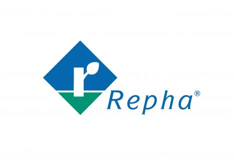 Das Logo von Repha.